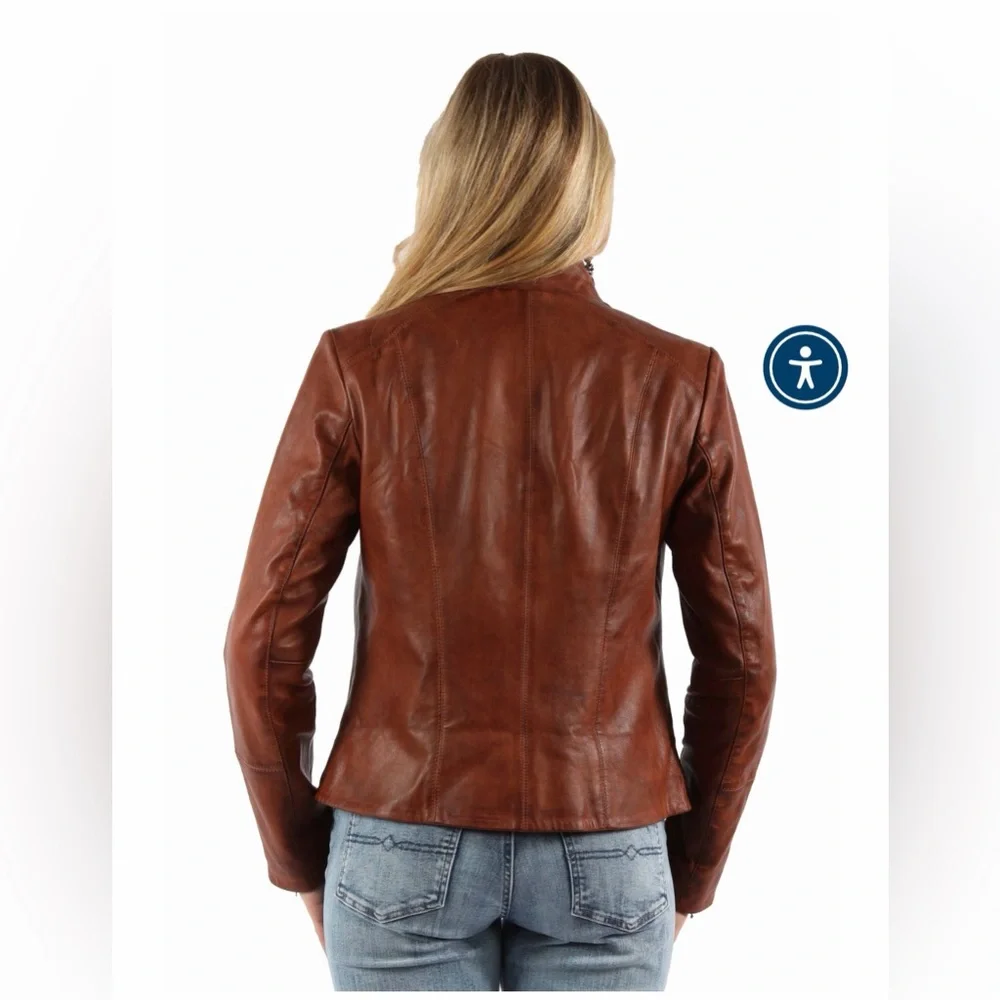 Mavericks of Scottsdale Vintage Brown Leather Jacket